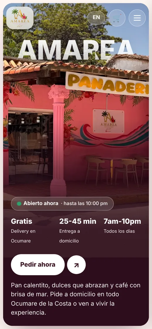 Amarea en el teléfono